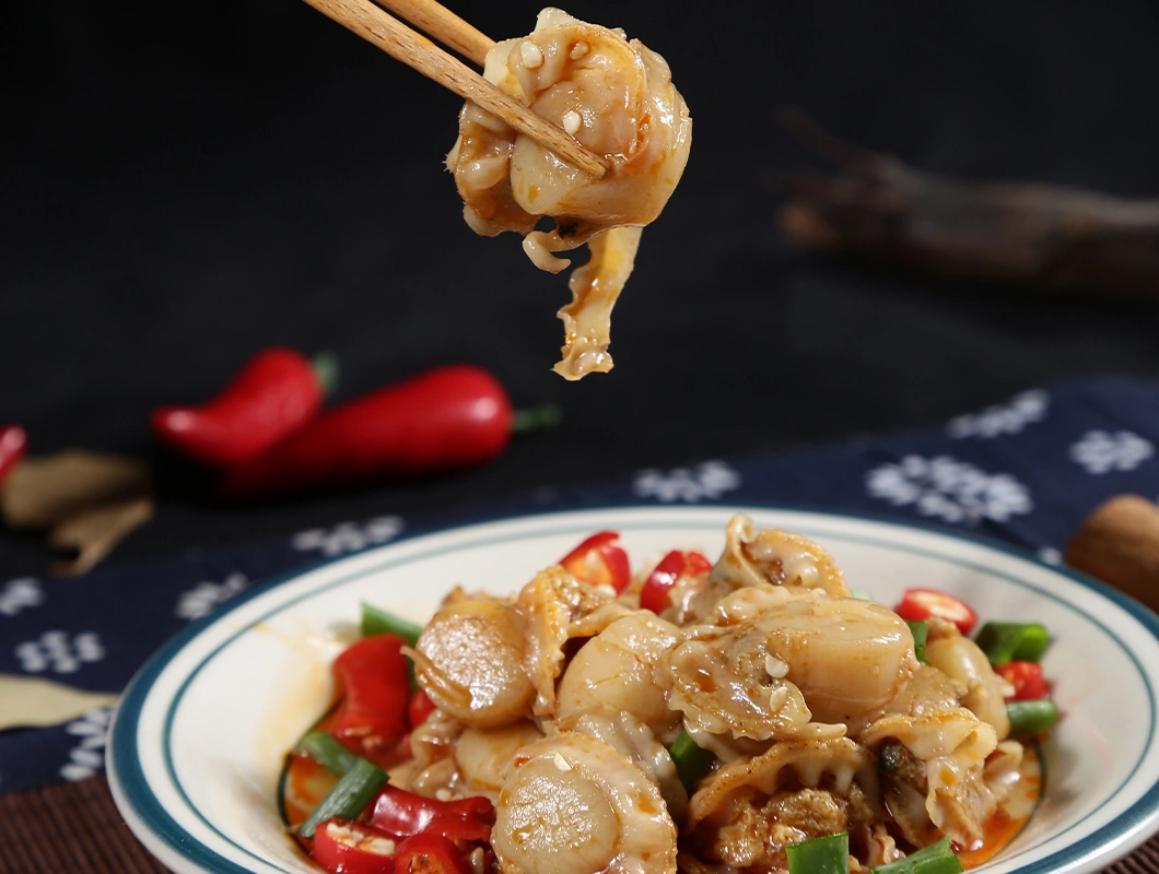 Delicious Nutritious and Reasonable Price Chinese Instant Seafood Frozen Spicy Scallop